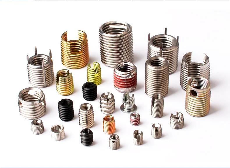 M5 M6 M8 M10 Stainless Steel Type 3021 Flat Head Threaded Insert Self Tapping for Metal and Wood Furniture
