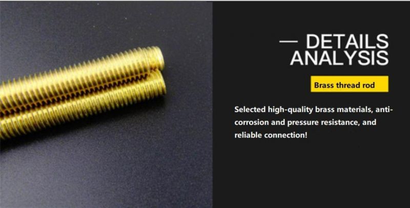 Brass Material of Thread Threaded Rod DIN975/DIN976 for M6X1 to M24X1