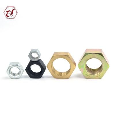 Gr4 Hexagon Head Zinc Plated Nuts The Withe and Blue Zinc Plated Hex Nut Black Hex Nut