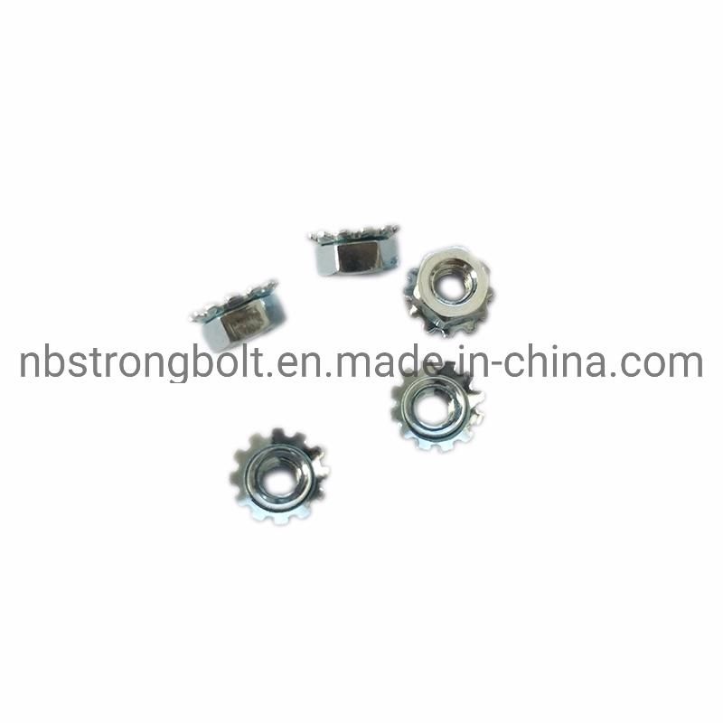 Carbon Steel Kep Nut K-Lock Nut with External Tooth
