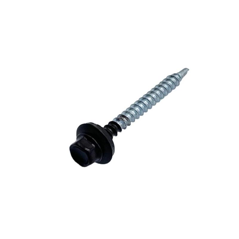 Hex Washer Head Screw with EPDM Washer, Zinc Plated PT2