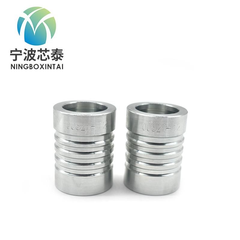 00621 Galvanized Steel Sleeve Hydraulic Fitting Ferrule Hose Ultra-High Pressure Hydraulic Hose Fitting Interlock Hose Ferrule Price