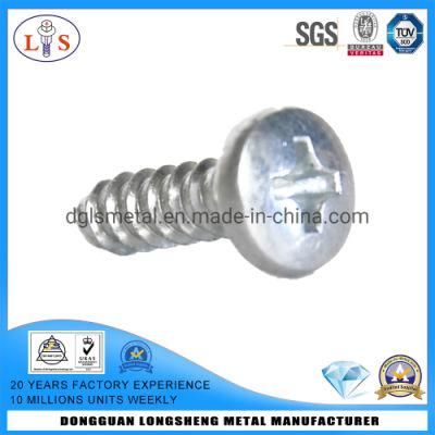 Pan Head Philips Cross Recessed Screws with Blue Zinc