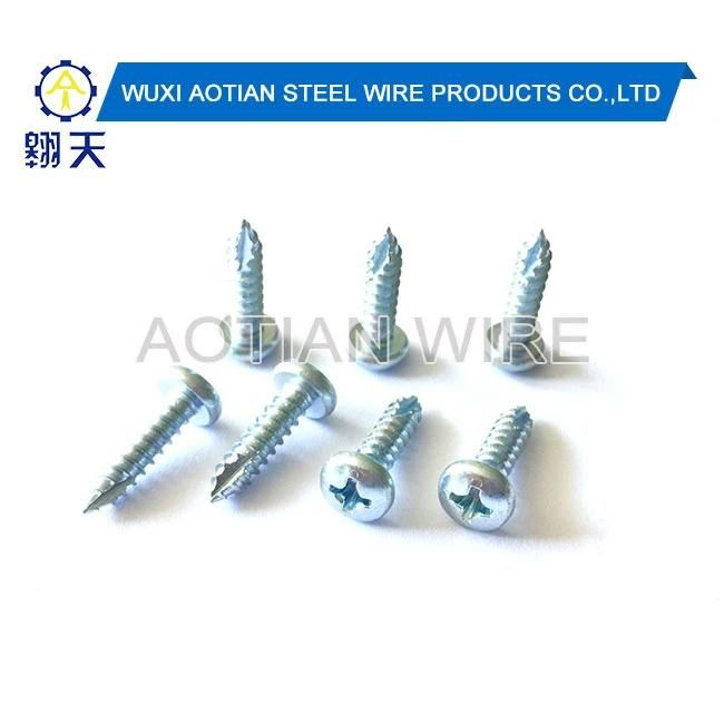 5.0X35mm Chipboard Screws Hardened Button Head Bright Zinc Plated Full Threaded Chipboard Screw