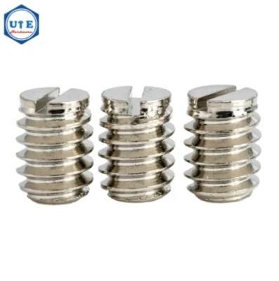 Stainless Steel A2/A4 Set Screws with Slotted Head Drive and Flat Point
