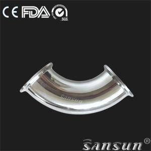 Sanitary Stainless Steel Food Processing Hygienic 90 Degree Clamped Elbow