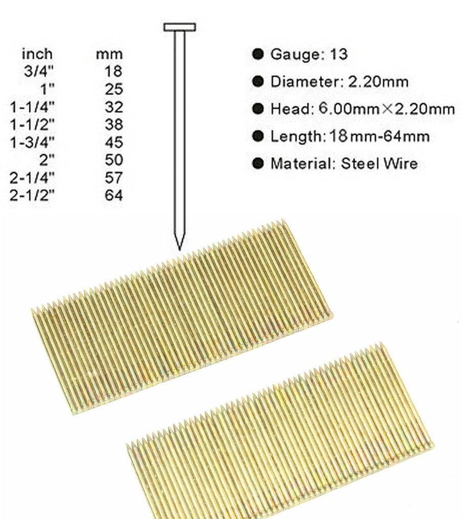 Fst Brad Nails for Carpentry, Packaging, Construction