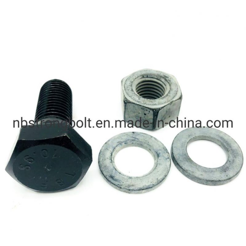 DIN6914 Large Hexagon Bolt Connection Bolts for Steel Construction High Strength Bolts Class 10.9