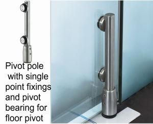 Glass Swing Door Fittings Floor Pivot Connector (9100C-3)