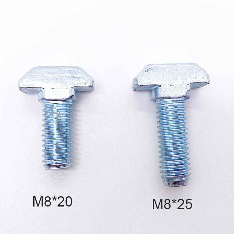 Galvanized Hammer Head Forged T Bolt Square Flat Head Bolts Slot Bolt