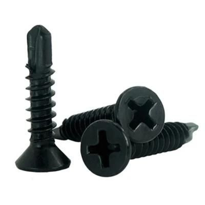 Black Oxide Finish Countersunk Head Self Drilling Screw