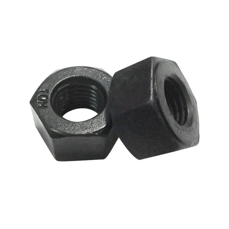 ASTM 18.2.2 Hex Nut Hex Head Nut 2h Carbon Steel Black Oxide Galvanized