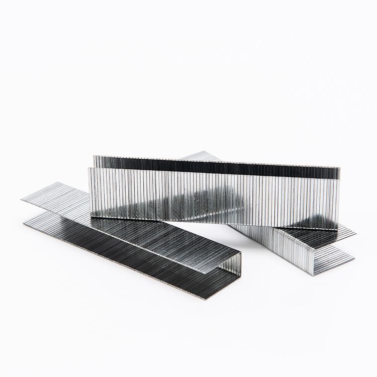 Chinese Galvanized Wire Material 10j Series Staples Used for Sofa Frames and Wooden Boxes