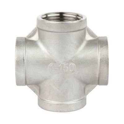Manufacture Stainless Steel Female Pipe Fitting High Quality Equal Cross
