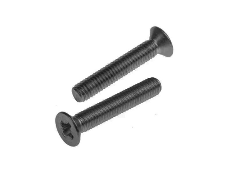 Phillips Drive Black Plastic Screws Countersunk Head Machine Screw