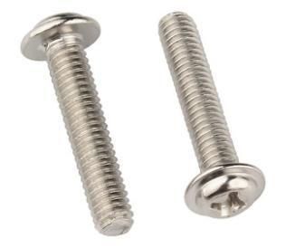 Stainless Steel Cross Socket Truss Head Screw M5 Truss Metal Customized Passivated Hexagon Flange Machine Screw