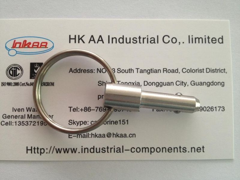 Stainless Steel /Steel Zinc Plated Locking Detent Pins with Key Ring
