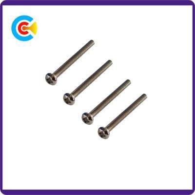 GB/DIN/JIS/ANSI Carbon-Steel/Stainless-Steel 4.8/8.8/10.9 Galvanized Cross Shaft Screws for Building Railway