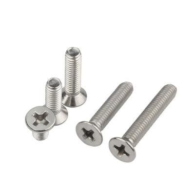 Stainless Steel 304 Countersunk Head Cross Recess Machine Screw GB70-85