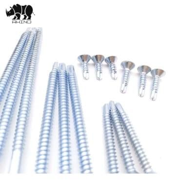 Cross Recessed Countersunk Head Self Drilling Screw, with 8 Nibs, Good Quality Hex Head Drilling Screw