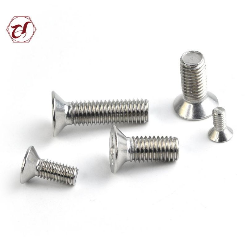Stainless Steel A2 or A4 Trox Flat Countersunk Head Machine Screws
