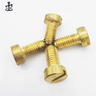 Copper M3 M8 Mini Brass DIN84 Cheese Head Machine Screw Made in China