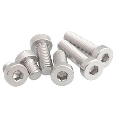 China Manufacturer Ultra Low Profile Hex Socket Thin Head Cap 304 Stainless Steel Screw