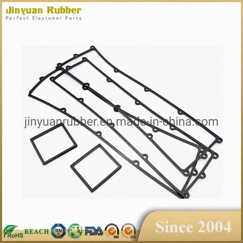 Custom Molded Flat EPDM Silicone FKM NBR Rubber Sealing Seal Gasket for Industrial Equipment