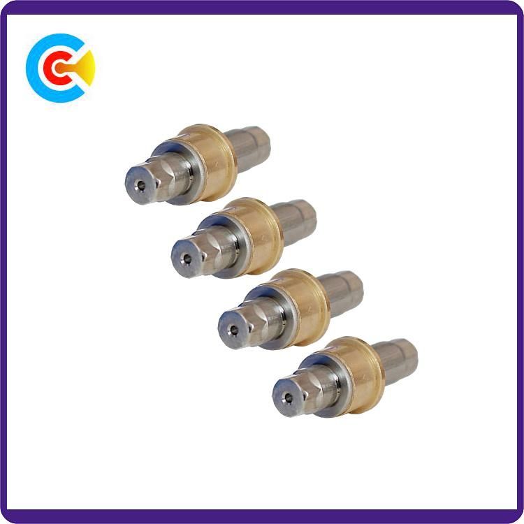 GB/DIN/JIS/ANSI Brass 4.8/8.8/10.9 Hexagonal Copper Sleeve Pin for Building Railway