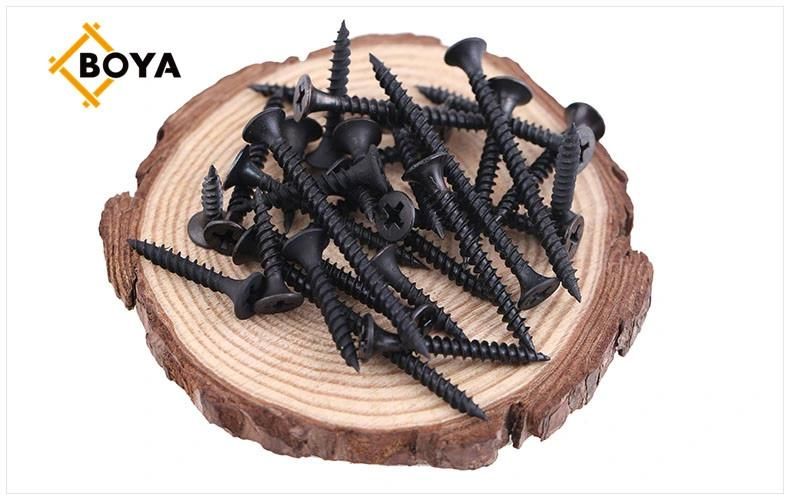 High Quality Black Fine Thread Drywall Screw Manufacturer/Supply Bugle Head Black Gypsum Board Screw Drywall Screw Tianjin