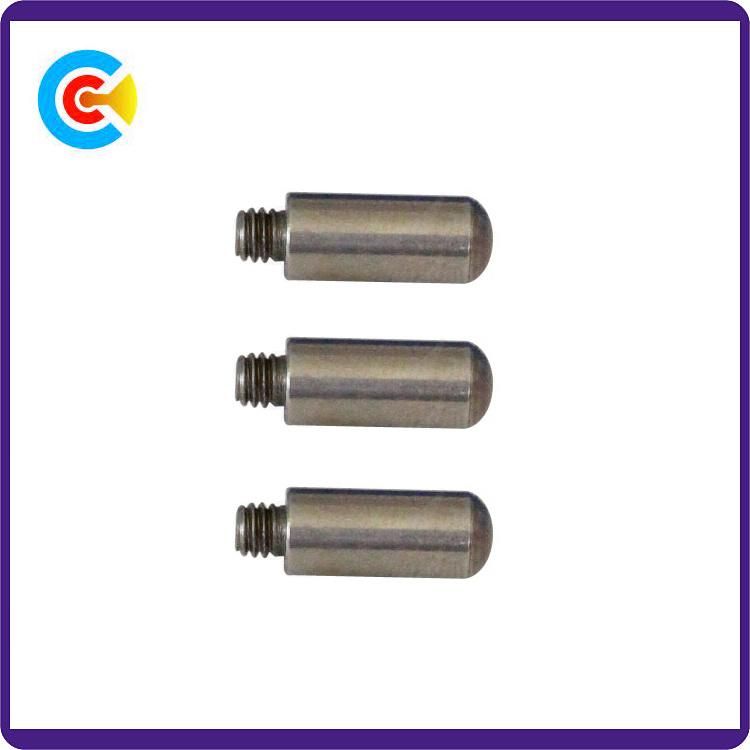 DIN/ANSI/BS/JIS Carbon-Steel/Stainless-Steel 4.8/8.8/10.9 Galvanized Pin Stud Screw for Building Railway Bridge