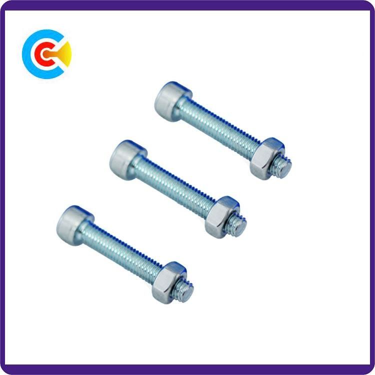 DIN/ANSI/BS/JIS Carbon-Steel/Stainless-Steel Inner Hexgon Carriage Screws for Building Railway