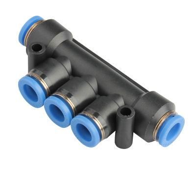 Xhnotion - Pneumatic Plastic Push to Connector Triple Branch Union Air Hose Push in Fittings