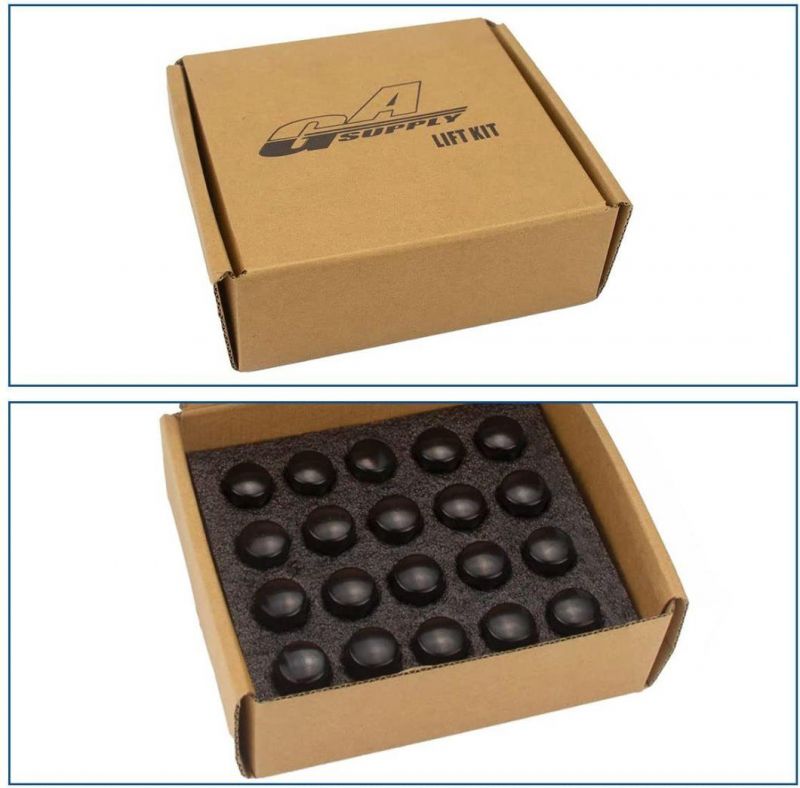 Black Bulge Acorn 3/4" 19mm Hex 1.38" Tall M12X1.25 Lug Nuts