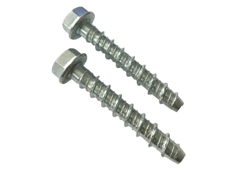 Zinc Carbon Steel Hex Head Heavy Duty Concrete Bolt Anchor