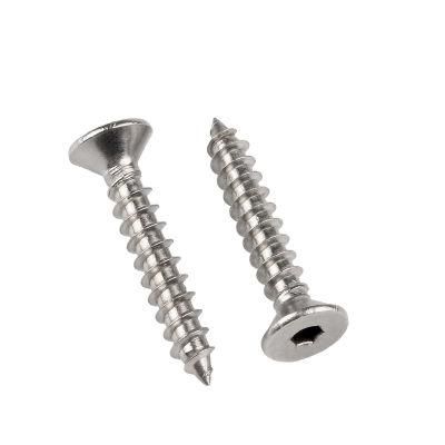 Stainless Steel 304 Countersunk Head Internal Hexagonal Self-Tapping Screw GB