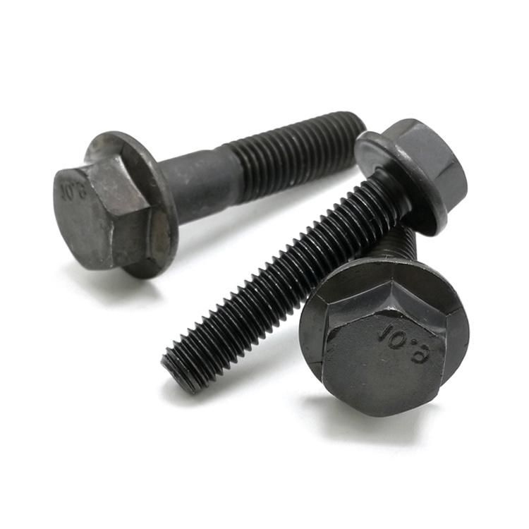 DIN 6921 Class 8.8 Black Hex Socket Hexagon High Strength Bolt Flange Hex Head Bolts
