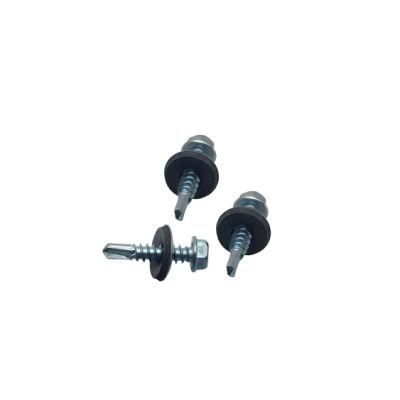 Hex. EPDM Self Drilling Screw Manufacturer &Factory Reduced Point 4.8X29 with Zinc Plated