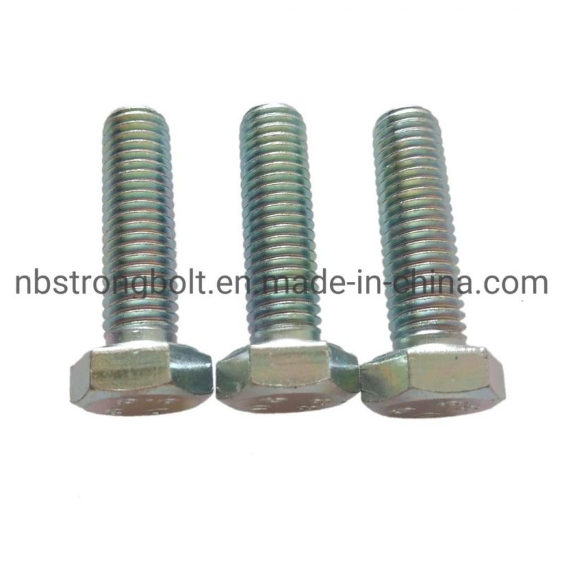 DIN933 Gr. 8.8 Hex Bolt with Zp