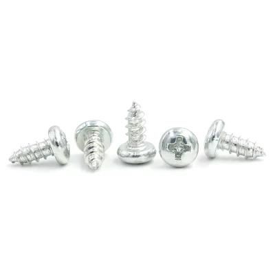 DIN7981 SS304 Inch Phillips Cross Pan Head Self Tapping Thread Micro Screws