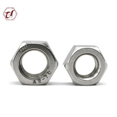 A2-70 Hex SS304 Good Anti-Skid Performance Hexagon Nut