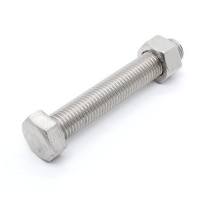 Stainless Steel A4-70 SS316 DIN933 DIN931 M1-M56 Hex Head Bolt