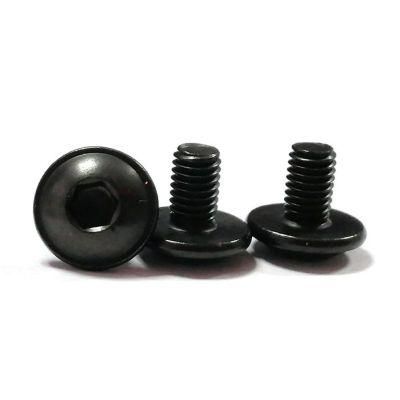 Oxide Black Flange Round Button Washer Allen Hexagon Socket Machine Screws