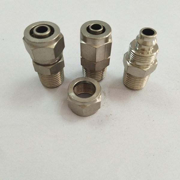 Brass Hydraulic Hose Fitting with Nut for Mold Component
