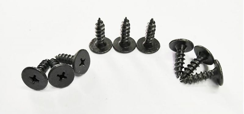 Black Phosphate Pancake Head Phillips Drive Self Tapping Screw Specialty Furniture Screw /Cabinet Screws