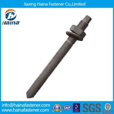 Grade8 /8.8grade Hot DIP Galvanized/HDG Chemical Anchor with Nuts