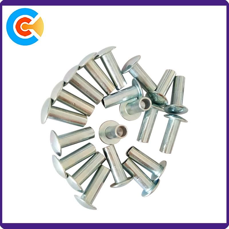 Factory Customized Made Zinc Plated Steel Round Head Rivet