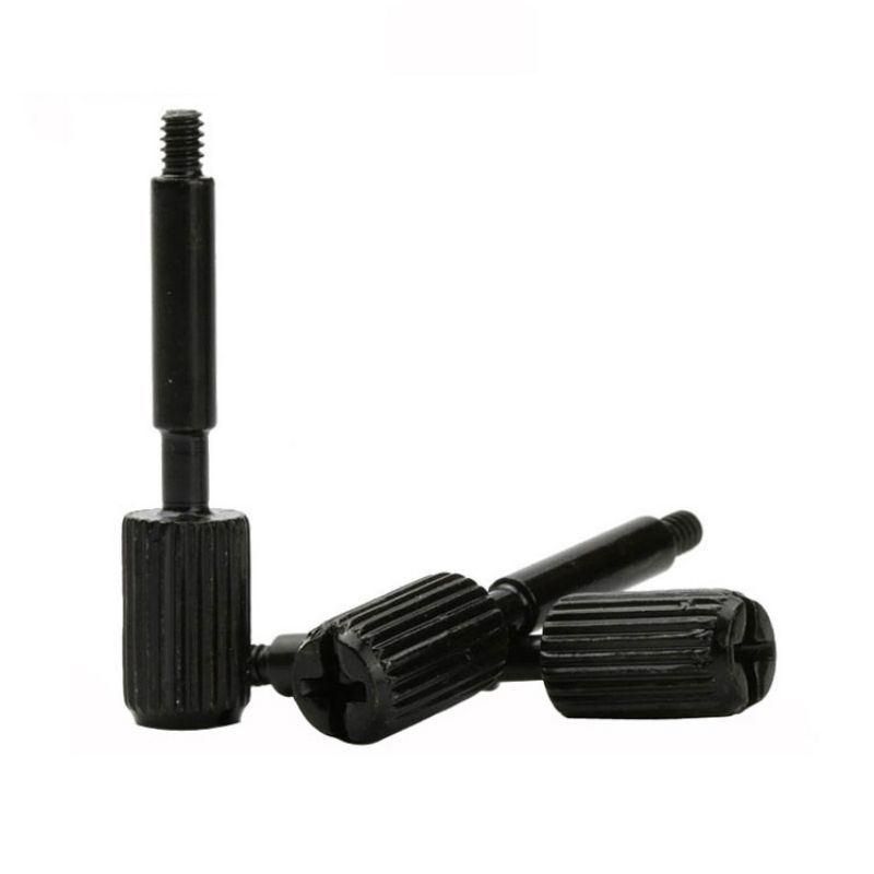 Balck Oxide Knurled Head Thumb Cross Slotted Machine Special Screw