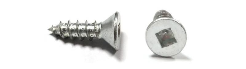 Carbon Steel Zinc Plated Flat Csk Countersunk Square Drive Screw