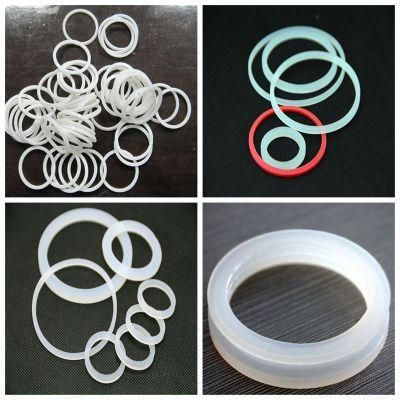 White Color Custom Silicone Rubber Seal Ring Washer
